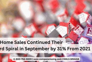 Pending Home Sales Continued Their Downward Spiral in September by 31% From 2021