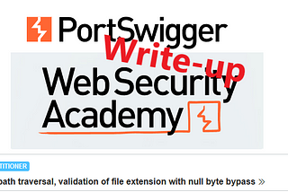 Write-up: File path traversal, validation of file extension with null byte bypass @ PortSwigger…