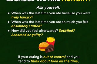 ARE YOU OVEREATING? 8 TYPES OF HUNGER