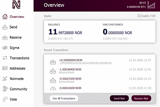 Staking Noir on Windows core wallet