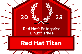 Legends of Linux Trivia — Red Hat Free Badges