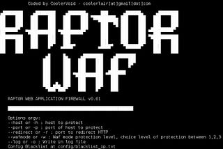 RAPTOR WAF — UN FIREWALL GRATIS DE APLICACIONES WEB