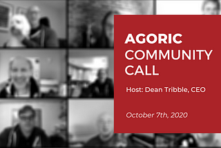 Introducing: Agoric Community Calls