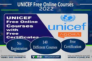 UNICEF Free Online Courses 2022 – Free Certification