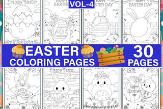 Easter Coloring Book for Kids Vol-4