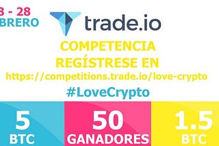 Un repaso sobre la filosofía de Trade.IO, su plataforma y su concurso por 5 BTC