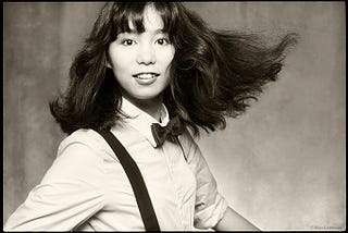 A photo taken in 1980 of Japanese singer/songwriter Mariya Takeuchi