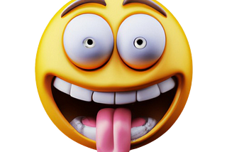 Goofy ass emoji with the tongue sticking out of the mouth.