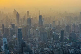 Fotokimyasal dumana maruz kalmış bir kent. Alan Copson/Getty Images