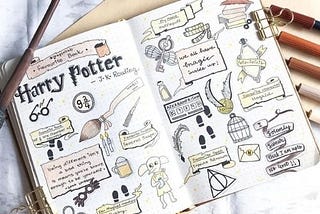15+ Harry Potter Bullet Journal Doodles- Step by Step Tutorials