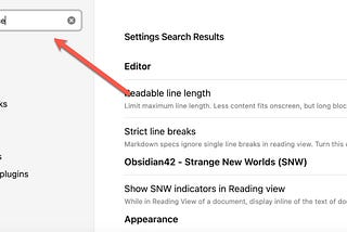 Simplifying Customizing Obsidian with the Settings Search Plugin