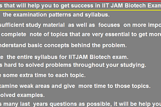 How to prepare for iit jam biotech?