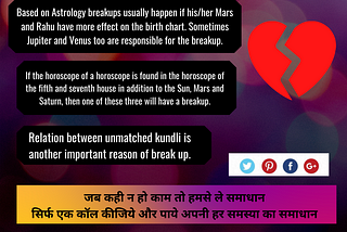 +91–8968620218 Astrological Reason Behind Break up