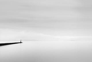 Misty Solitude, a foggy day at Lac de Neuchâtel — Source: Johan Peijnenburg