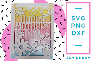 Mothers Day Card Gráfico Artesanato Por Bright Star Crafts