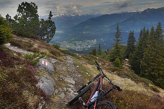 Mountainbiking in — Flims, Graubünden, Switzerland