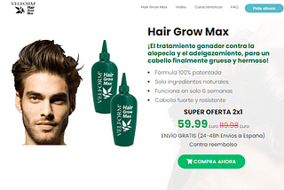 Velform hair grow max-revision-precio-comprar-suero-beneficios-donde comprar