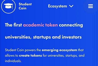 The Student Coin — A Crypto Token for the Educational Sector