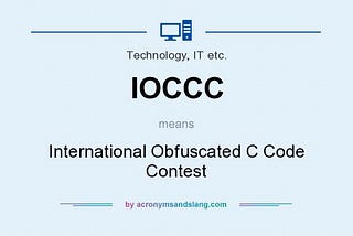 Jim Hague and his code for the IOCCC