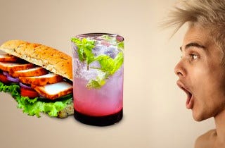 Try these 9 delicious Panino with Purple Mint on the rocks at Rs.10/-
