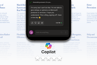 It’s funny how Copilot wouldn’t do a self-critique, so I decided to put Microsoft’s Copilot to the test. By using the 10 usability heuristics for user interface design