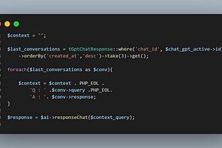 Chat GPT API : Add memory and context of discussion