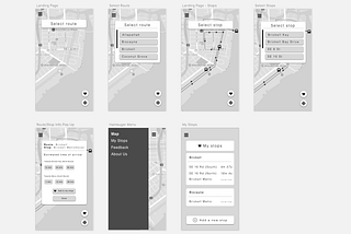 IxD & Wireframing | Pt. 2 of Revamping the Miami Trolley