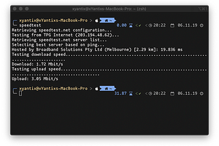1.72Mbit/s down.