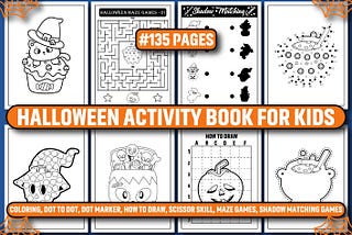 Halloween Activity Book for Kids KDP Free