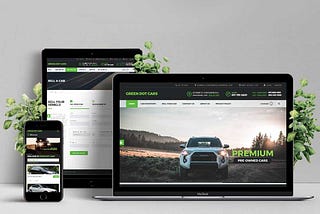 Green Dot Cars Website Design