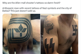 Allen, Texas Shooter Tattoo Conspiracy