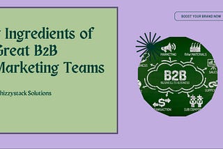 7 Ingredients of Great B2B Marketing Teams -