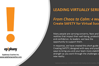 4 Steps to Creating Safety for Your Virtual Team