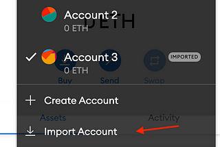 Metamask — Comment importer un compte à partir d’une Clé privée