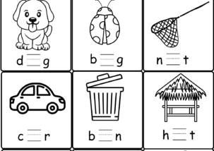 Short Vowel U words Worksheet Free for Kindergarten || CVC Worksheets || consonants vowel…