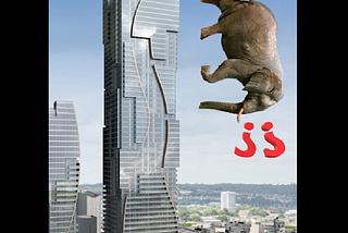 What will happen when you throw an elephant from a Skyscraper?