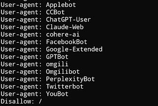 Quels sites bloquent GPTbot d’OpenAI, Gemini de Google et Claude d’Anthropic en France le 4 avril…
