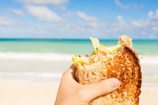 Comer na praia - refeições praticas e saudáveis
