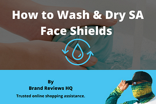 How to Wash Sa Fishing Face Shield