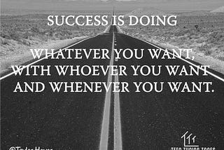What success means