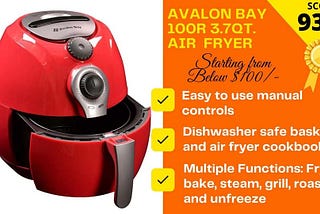 Avalon Bay Air Fryer Reviews — UNAVAILABLE Little Fellow!