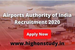 AAI Recruitment 2020–21 Notification for 368 Manager and Junior Executive Post Apply Now