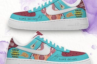 Step into Summer with the Luke Bryan Sunrise Sunset Sunburn Repeat Air Force Shoes