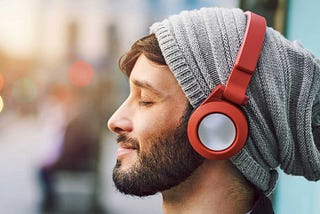 Wearing Headphone just like a treatment for modern-stress