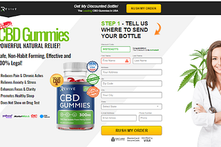 Revive CBD Gummies 300mg Stress Relief Review & Benefits Official News USA Special Offer