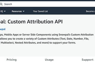 Snowpal: Custom Attribution API (SaaS and License)