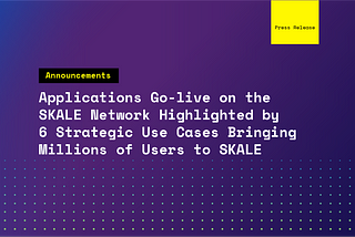 Первые приложения запускаются в сети SKALE — в приоритете 6 стратегических направлений, которые…