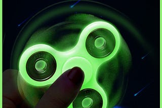 Luminous Tri Fidget Spinner Light in Dark