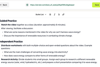 Metacognition in Education reflective prompts generated by Edcafe AI