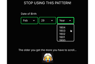 UI Traps — Date Input